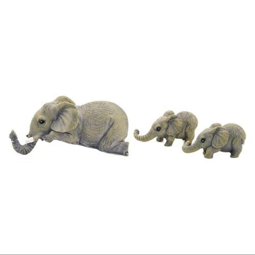 Elephant Family Desktop Ornament Set