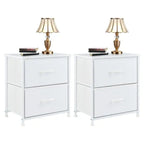Set of 2 Fabric Drawer Cabinets