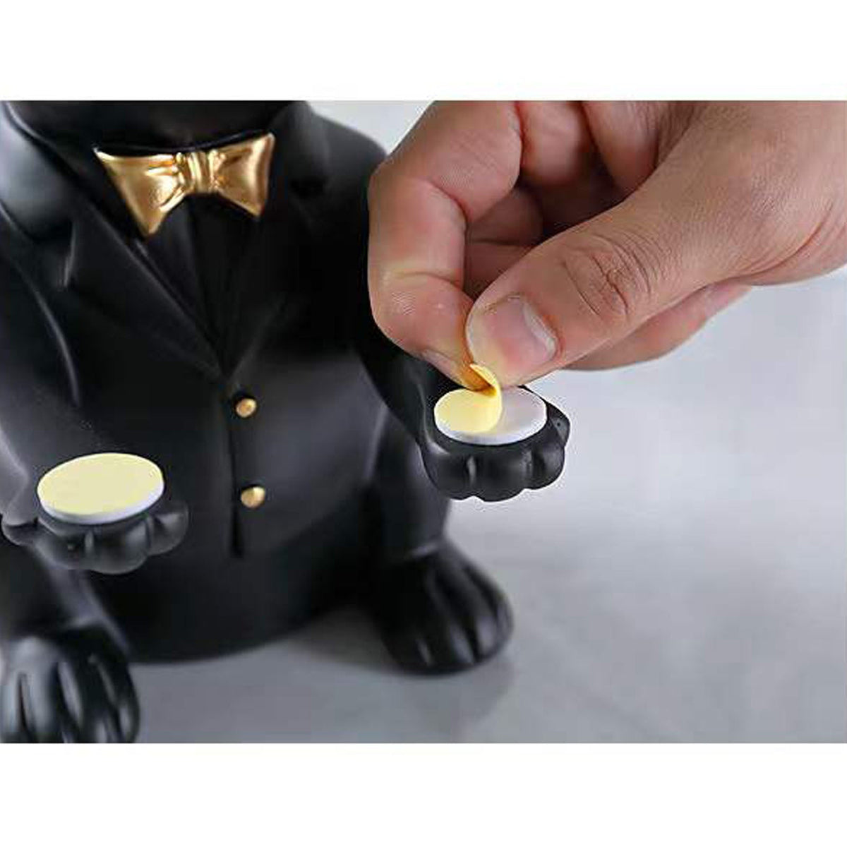 French Bulldog Statue with Tray Decor