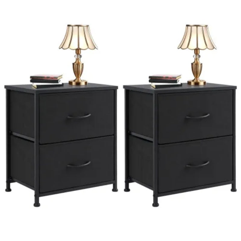 Set of 2 Fabric Drawer Cabinets
