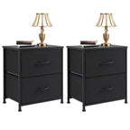 Set of 2 Fabric Drawer Cabinets