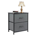Set of 2 Fabric Drawer Cabinets