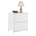 Set of 2 Fabric Drawer Cabinets