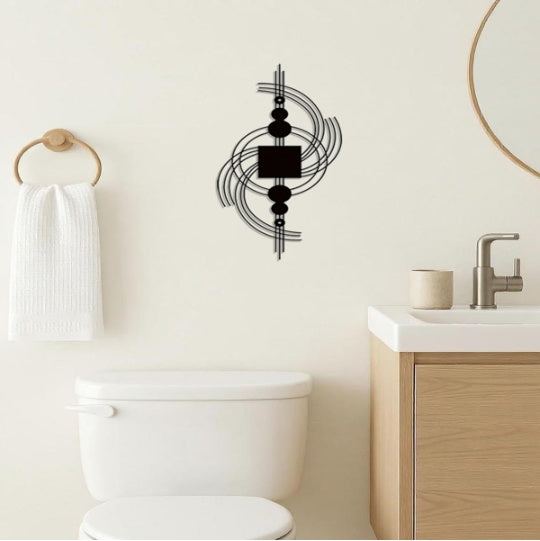 Modern Geometric Metal Wall Art
