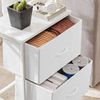 Set of 2 Fabric Drawer Cabinets