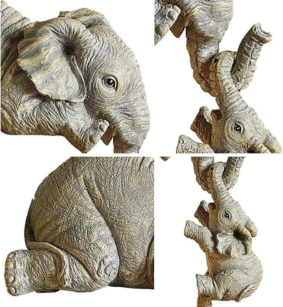 Elephant Family Desktop Ornament Set
